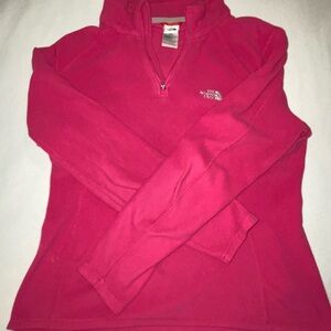The North Face Fuchsia Micro Fleece Quarter Zip